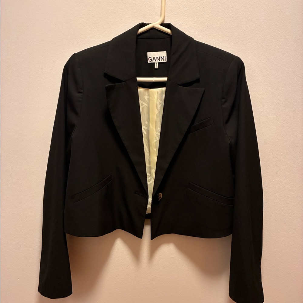 Ganni Classic Black Blazer